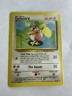 Pokemon Farfetch'd Base Set 27/102 Regular Uncommon Mint [NM] - Image 1
