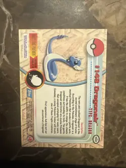 2000 Topps Pokemon TV Animation Edition Series3 NonHolo 148 Dragonair Blue Label - Image 2
