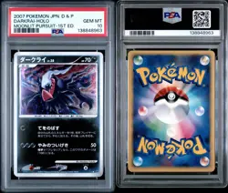 2007 POKEMON JPN DIAMOND & PEARL MOONLIT PURSUIT 1ST ED DARKRAI-HOLO PSA 10 - Image 3