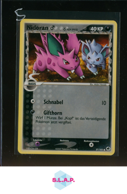 NIDORAN ♂ POKEMON/ 57/101 EX DRAGON FRONTIERS DELTA SPECIES 2007 GERMAN - Image 1