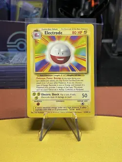 Pokemon Electrode 80 HP Rare Base Set 21/102 Non Holo 1999 WOTC - Image 1