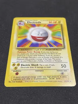 Pokemon Electrode 80 HP Rare Base Set 21/102 Non Holo 1999 WOTC - Image 3