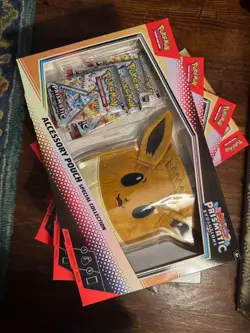 Pokemon TCG Prismatic Evolutions Accessory Pouch Special Collection Box Sealed - Image 1