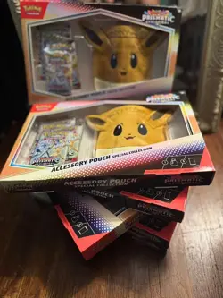 Pokemon TCG Prismatic Evolutions Accessory Pouch Special Collection Box Sealed - Image 2