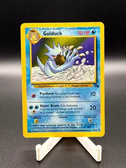 Pokemon TCG Fossil Golduck 35/62 HP Vintage 1999 - Image 1