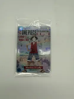 One Piece Monkey D. Luffy US Voyage College Basketball Promo Card (Sealed) - Image 1