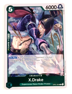 X.Drake - OP01-054 R - Rare - Foil - Romance Dawn - One Piece - Image 1