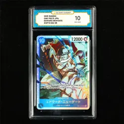 TQG 10 GEM MINT 2025 One Piece JPN Edward Newgate OP13-042 SR - Image 2