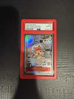 2024 ONE PIECE PRB01 EN TONY TONY CHOPPER MANGA ALTERNATE ART PSA 10 GEM MINT - Image 3