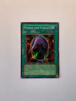 Yugioh Karte: Maske der Furcht (LON-G017) - Super Rare, 1. Auflage, Vintage - Image 1
