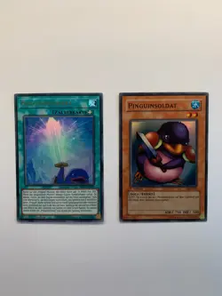 Yugioh Karte: Pinguinsoldat (SDJ-G022) & Pinguinschwert (BROL-DE008) - Image 2