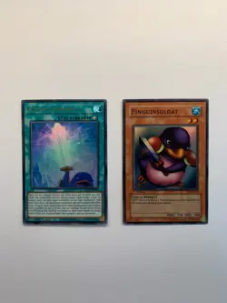 Yugioh Karte: Pinguinsoldat (SDJ-G022) & Pinguinschwert (BROL-DE008) - Image 3