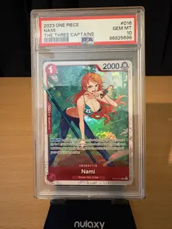 2023 ONE PIECE ULTRA DECK ST10-THE THREE CAPTAINS #016 NAMI PSA 10 - Image 1