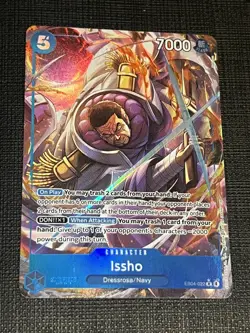Issho - SR (alternate art) The Azure Sea's Seven EB04-022 English NM - Image 1