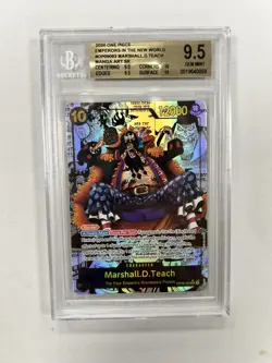 2024 One Piece OP09 En Manga Alternate Art #093 Marshall D. Teach BGS 10 PSA 10 - Image 1