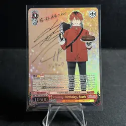 Clumsy Birthday Stark Gold Signature Weiss Schwarz SFN/S108-047SP SP NM TCG ENG - Image 1