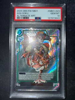 Dragon Ball Fusion World Card ENG - Son Goku #SB01-023 - PSA 10 - Image 3
