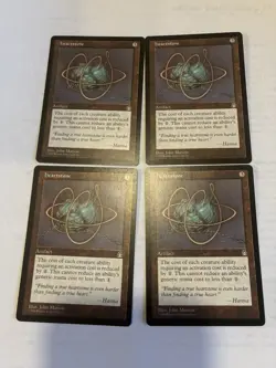 MTG Heartstone Stronghold Regular Card Set of 4 LP/NM Magic Vintage - Image 1