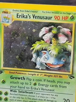 NM! 1st Edition Erika's Venusaur (4/132) Gym Challenge Holo Pokemon Card! - Image 2