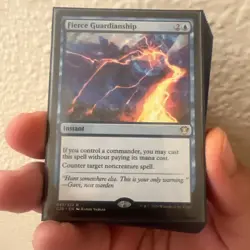 Magic: The Gathering Fierce Guardianship Commander 2020 Rare Blue Instant Card - Image 1