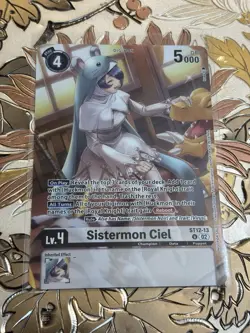 Digimon Card Game Sistermon Ciel Event Promo Alt Art ST12-13 U - Image 1