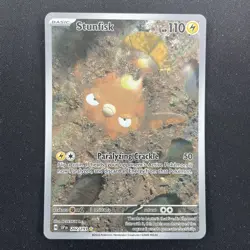 Stunfisk - Alt Art - 202/191 Surging Sparks - Illustration Rare Pokemon TCG Card - Image 1