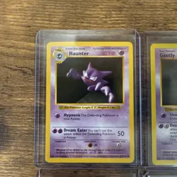 Pokemon TCG Base SHADOWLESS Lot 4 Cards Haunter Gastly Kadabra Abra NM - Image 2