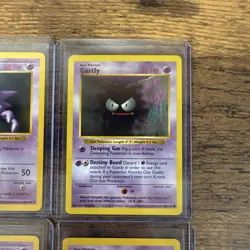 Pokemon TCG Base SHADOWLESS Lot 4 Cards Haunter Gastly Kadabra Abra NM - Image 3