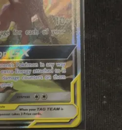 Pokemon Espeon & Deoxys GX TAG TEAM SM240 Promo Full Art Holo Card English - Image 5