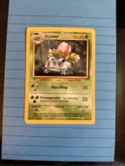 Ivysaur 30/102 Base Set Unlimited Rare Vintage Pokemon Card - Image 1