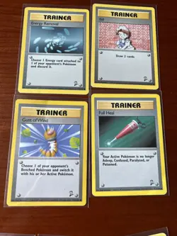 Pokemon TCG Base 2 18 Card Bundle 15 Trainer 3 Energy Rare Vintage Binder WOTC - Image 4