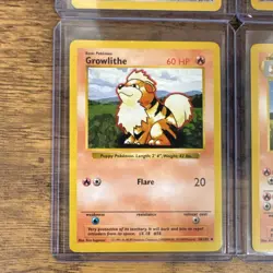 Pokemon TCG Base SHADOWLESS Lot 4 Cards Dratini Dragonair Growlithe Arcanine LP - Image 4