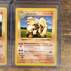 Pokemon TCG Base SHADOWLESS Lot 4 Cards Dratini Dragonair Growlithe Arcanine LP - Image 5
