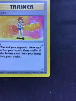 Pokemon Cards: Base Set Shadowless Rare: Lass 75/102 - Image 4