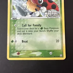 Pokemon Card Ledyba Team Rocket Returns 64/109 Reverse Holo Stamped - NM - Image 3