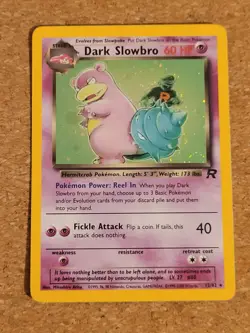 Pokemon TCG Dark Slowbro Holo Card Team Rocket - Image 1