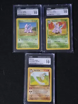 Pokemon CGC Graded 3 Card Vintage Lot - Image 1
