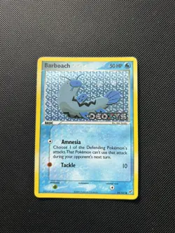Pokemon Card EX Deoxys Reverse Holo Barboach 54/107 Stamped - Image 1