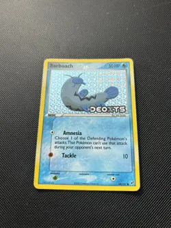 Pokemon Card EX Deoxys Reverse Holo Barboach 54/107 Stamped - Image 3