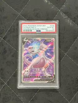 PSA 10 GEM Mewtwo V #229 Black Star Promo Go Elite Trainer Box Pokemon Card - Image 1