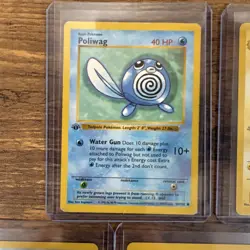 Pokemon TCG Base 1st Ed/ SHADOWLESS Lot 5 Cards Poliwhirl Electrode LP+ to MP - Image 2