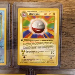 Pokemon TCG Base 1st Ed/ SHADOWLESS Lot 5 Cards Poliwhirl Electrode LP+ to MP - Image 3
