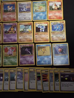 Pokemon TCG Base Set Lot Of 45 Cards (LP, MP And HP) See Photos - Image 5
