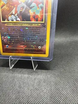 Entei #34 Black Star Movie Promo Reverse Holo Card WOTC LP double swirl - Image 3