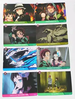 Demon Slayer Anime Trading Cards Lot x8 - Image 1