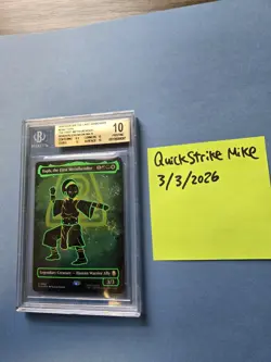 Toph, the First Metalbender- MTG Avatar The Last Airbender- Neon Ink Foil BGS 10 - Image 1