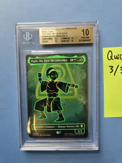 Toph, the First Metalbender- MTG Avatar The Last Airbender- Neon Ink Foil BGS 10 - Image 2