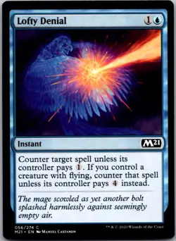 Lofty Denial 56 Common Core Set 2021 Magic: The Gathering Near Mint - Image 1