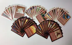 (55) MTG Red Bulk Lot 1994-2003 White & Black Old Border Magic: The Gathering - Image 1