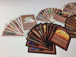 (55) MTG Red Bulk Lot 1994-2003 White & Black Old Border Magic: The Gathering - Image 4